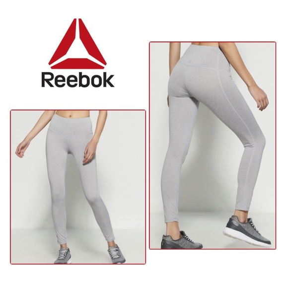 Reebok Grey Heather Athletic Leggingsl 